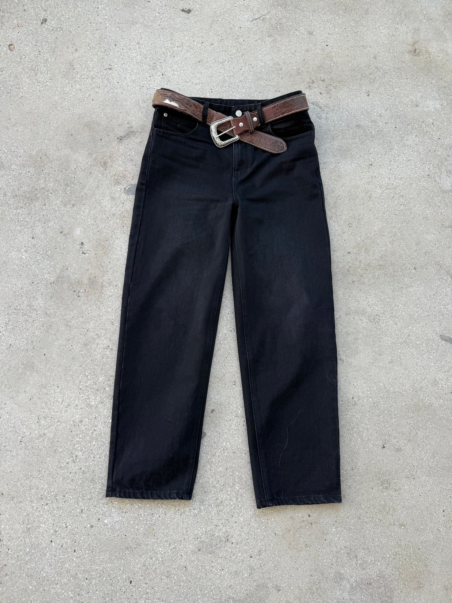 STREET CUT DENIM — JET BLACK