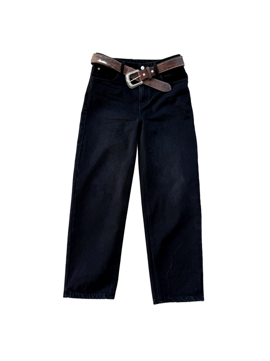 STREET CUT DENIM — JET BLACK