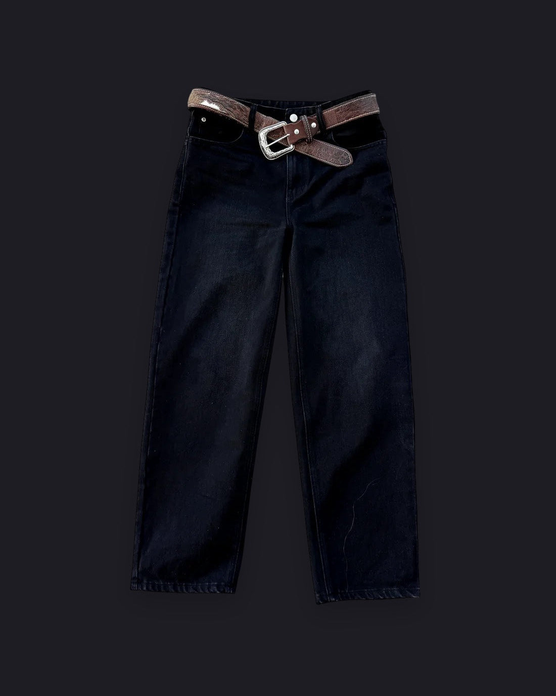 STREET CUT DENIM — JET BLACK