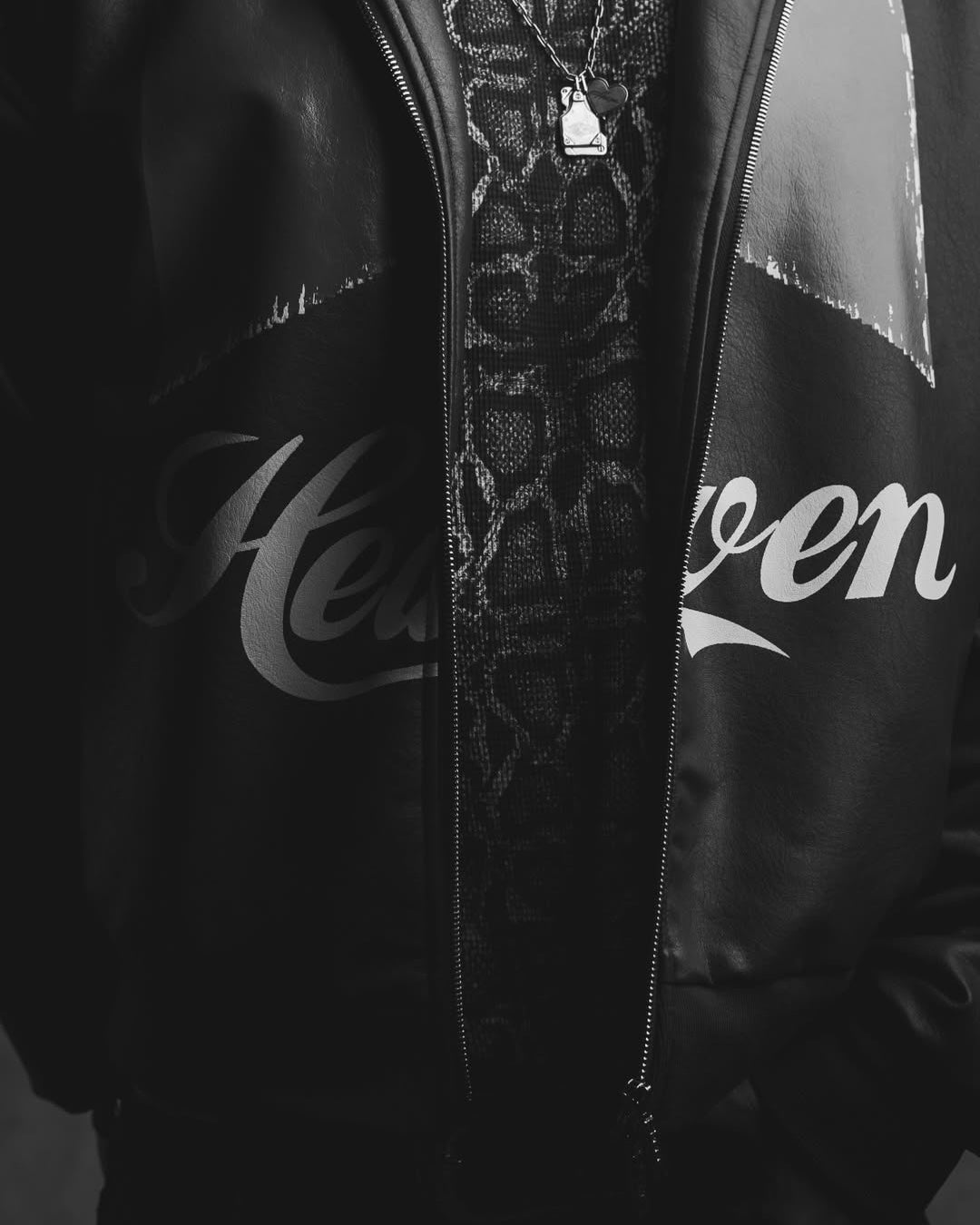 Heaven Awaits craftsmanship jacket front detail